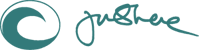 Jim Shere's signature with wave logo