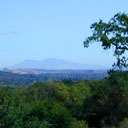 distant view of mountain with view from up high and accross valleys
